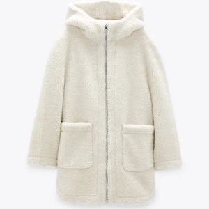 Zara Teddy Coat! XS Perfect condition